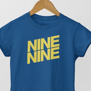 Brooklyn Nine-Nine Shirt B99 T Shirt Minimalistic Nine Chant Blue Yellow Shirt Brooklyn 99 Tee - Gift for Brooklyn 99 fan - Funny Unisex Tee
