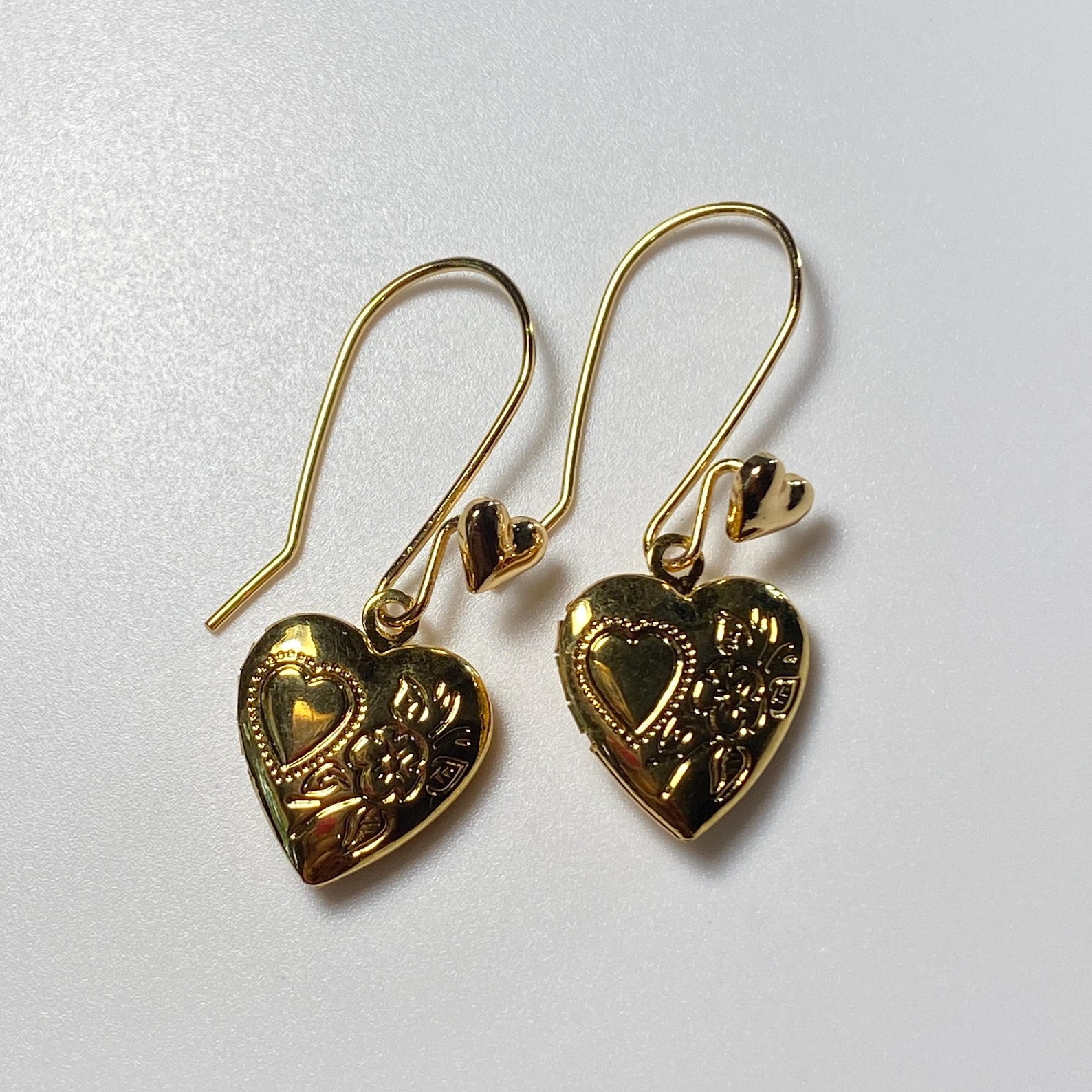 Openable Heart Locket on Heart Hook Earrings MADE IN CANADA - Etsy