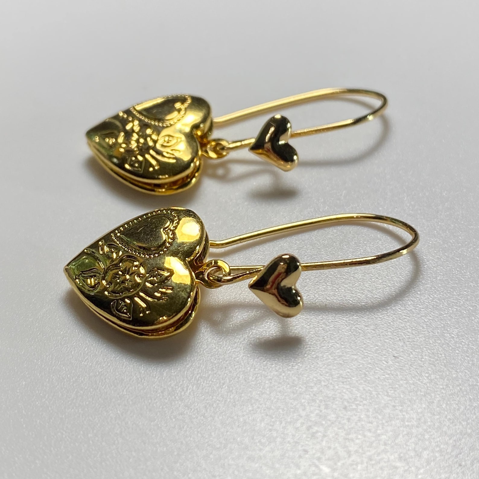 Openable Heart Locket on Heart Hook Earrings MADE IN CANADA - Etsy
