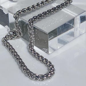 Wheat / Spiga Chain Stainless Steel Necklace MADE IN CANADA