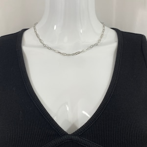 Collar de acero inoxidable con cadena de clip. HECHO EN CANADÁ.