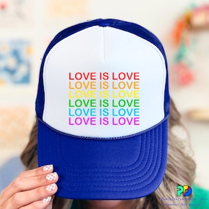 Love is love gay pride month hat - LGBTQ  Hat - LGBTQ Support Hat, Gay Pride Hat