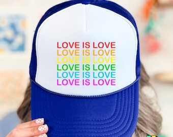 El amor es amor sombrero del mes del orgullo gay - Sombrero LGBTQ - Sombrero de apoyo LGBTQ, Sombrero del Orgullo Gay