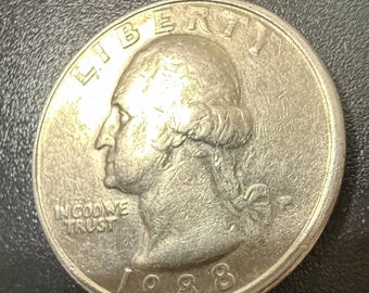 米国◆◆ワシントンクォーター硬貨 ◆◆ 1988年 P ワシントン クォーター ミントマーク入り - Etsy 日本