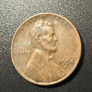 1954 D wheat penny