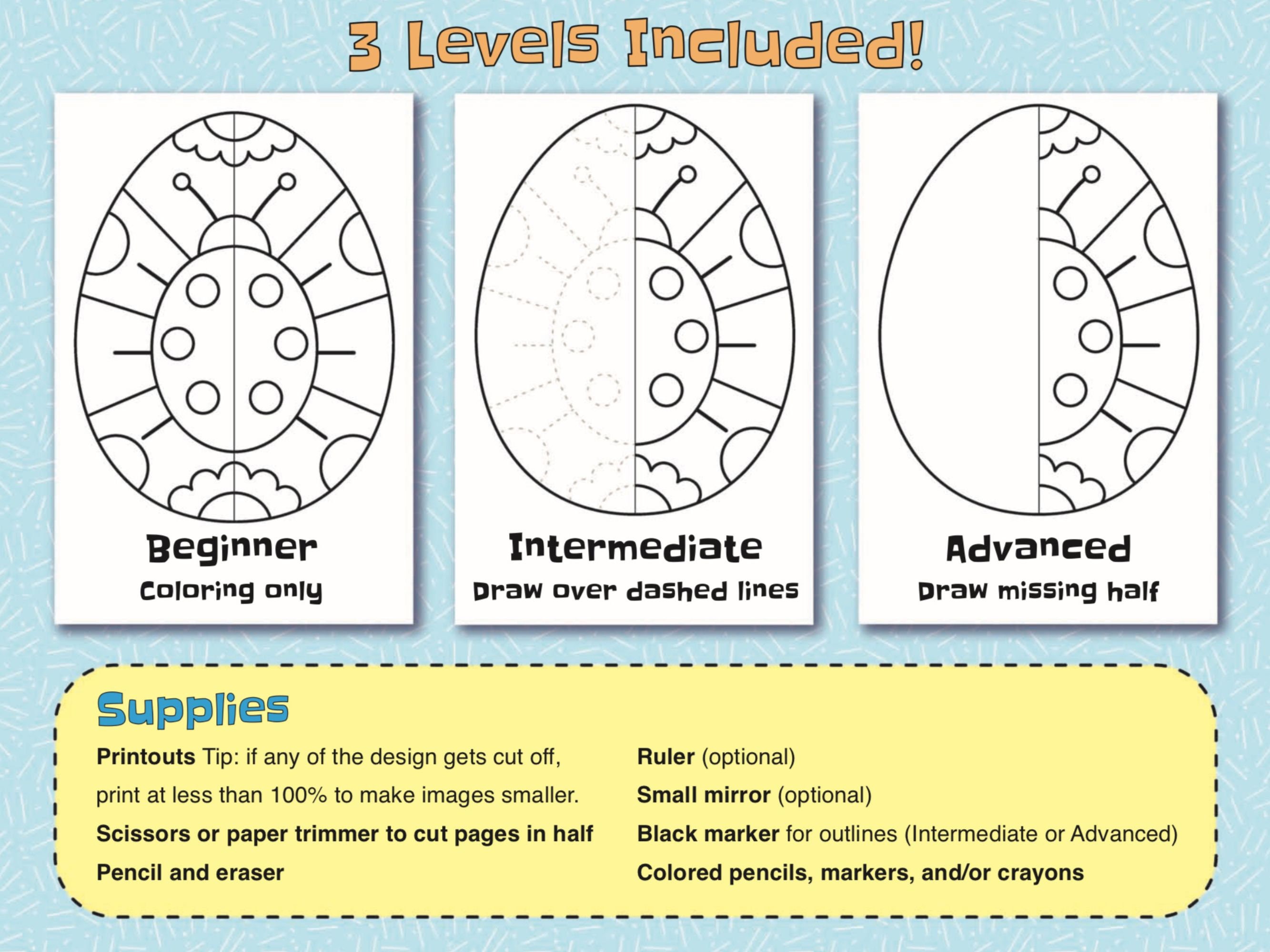 Easter Egg Coloring Pages | Math Printables | Easter Fun Activity ...