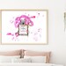 Chanel Perfume Peony Flower Fashion Illustration, Chanel Fashion Art watercolor painting, Fashion Lover gift, limited edition, original art