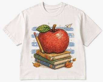Lehrerapfel PNG: Grafik „Wertschätzung für Lehrer“ – Apfel-Motiv zum Schulanfang – Klassenzimmer-Clipart (Digitaler Download)