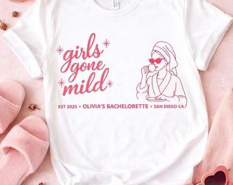 Girls Gone Mild Benutzerdefinierte Bachelorette PNG: Spa-Party-Wochenende Mädels Nacht png Braut Squad Feier Bash (Digitaler Download)