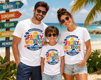 Férias na Praia 2026 PNG: Lembranças Combinando de Viagem em Família para a Praia - Recordação de Viagem de Verão (Download Digital)