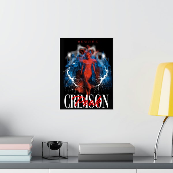 Crimson Peak Poster, Matte Vertical Posters, Crimson Peak Fan, Crimson Peak Gift, Tom Hiddleston, Movie Poster, Horror Poster