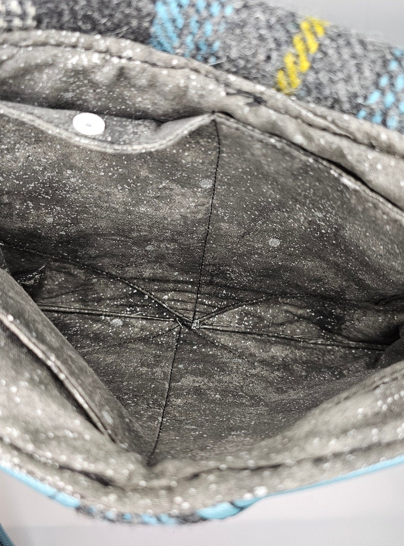 The Melrose Crossbody - Islander Check Harris Tweed®