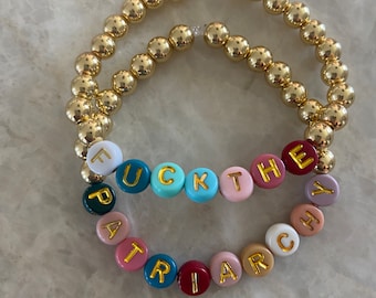 F*ck The Patriarchy Double Bracelet