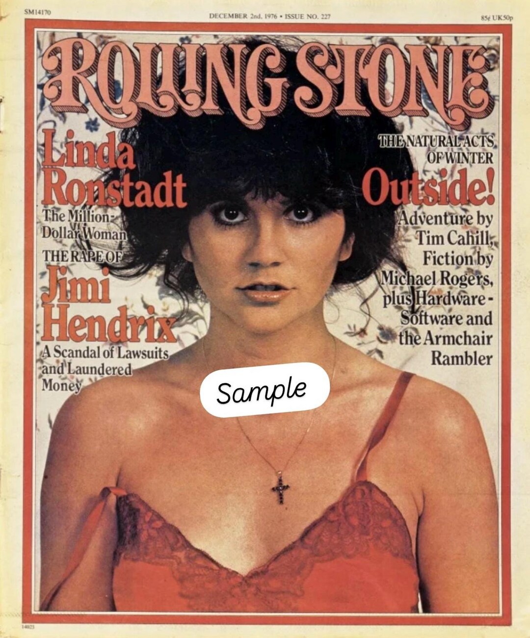 LINDA RONDSTAT Rolling Stone Magazine Cover Photo 1976, American Singer