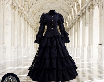 Women Victorian Rococo Dress | Gothic Ball Gown Costumes | Medieval Victorian Style Dress