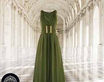 Middeleeuwse Renaissance-jurk voor dames | Underbust middeleeuws piratenkostuum | Middeleeuwse Victoriaanse boerenoverjurk