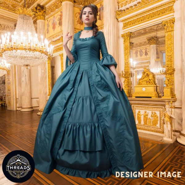 Victorian Royal 18th Century Dress | Georgian Dress Rococo Baroque | 1770s Rococo Fashion Costume |  French Royal Queen Costume