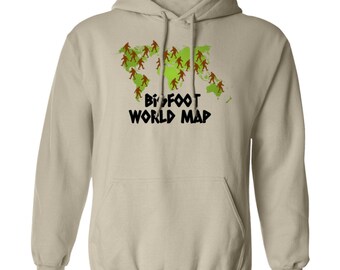 Bigfoot World Map Hoodie