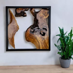 Live Edge Wood Wall Panel, Wooden Wall Art, Olive Wood Wall Decor, Farmhouse Rustic Large Wall Art, Unique Home Gift, Christmas Gift