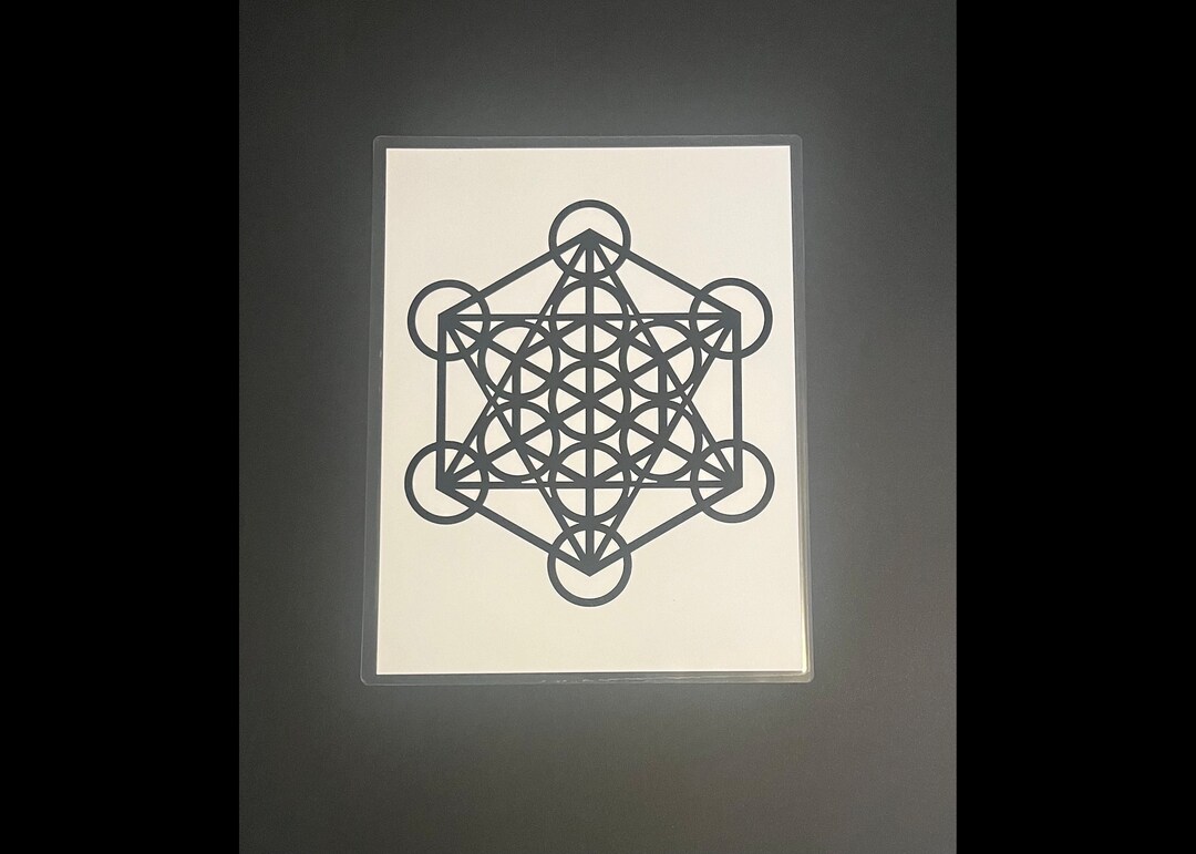 Metatron's Cube Meditation Card Sacred Geometry - Etsy