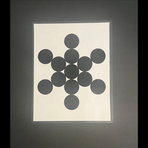 Frucht des Lebens Meditationskarte Heilige Geometrie