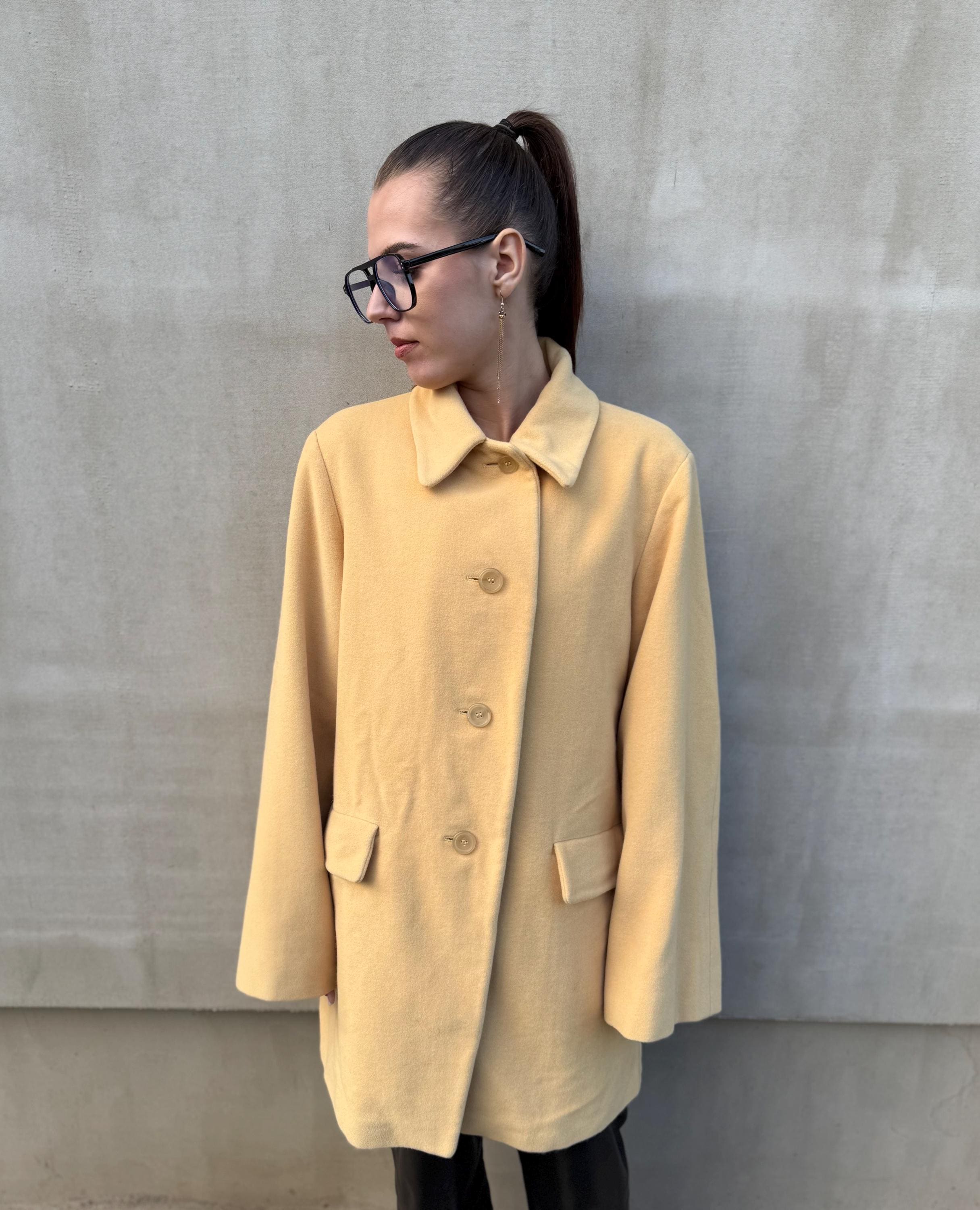Vintage Jil Sander Wool Coat - Etsy