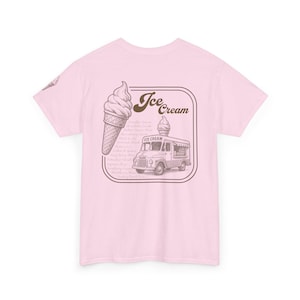 Retro Ice Cream Shop Tee: Vintage Graphic Unisex Cotton T-Shirt