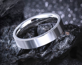 Silver Ring, Mens Ring, Black Friday, Rings for Men, Womens Ring, Rings for Women,  Stainless Steel Rings, 6mm Band Ring, Gift for him, her