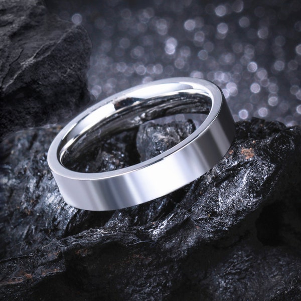 Silver Ring, Mens Ring, Black Friday, Rings for Men, Womens Ring, Rings for Women,  Stainless Steel Rings, 6mm Band Ring, Gift for him, her