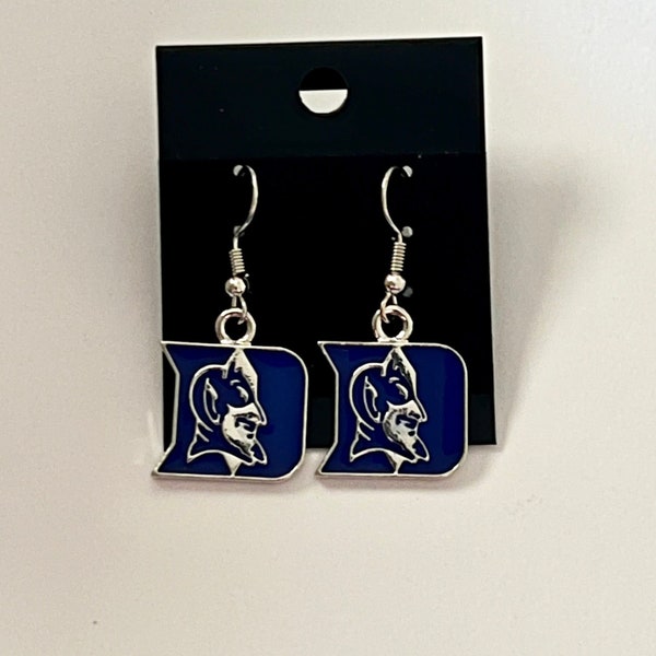 Duke Blue Devils drop earrings