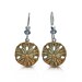 Silver Sand Dollar Earrings, Beach Jewelry, Gift for Her