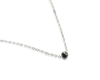 Trendy Necklace, Sterling Silver for the Minimalist in You, Tiny Bead Necklace, Perfect Gift for Friend, Everyday Silver Jewelry
