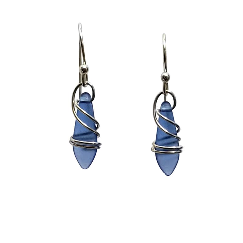 Blue Danube Flower Drop Earrings main image 0