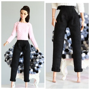 Fashion doll outfite handmade pants for Poppy Parker Fashion royalty doll