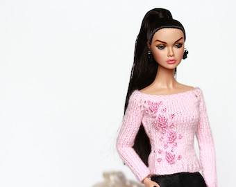 Outfitе sweater for Poppy Parker, Fashion royalty,FR2,FR6, NuFace, Mizi doll