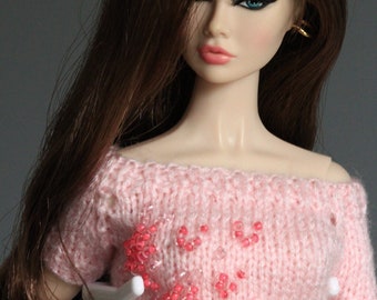 Outffite sweater for Poppy Parker, Fashion royalty, NuFace, Mizi doll