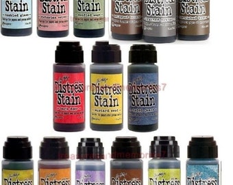 Tim Holtz Distress Stain Serie 1&2 1 OZ. Wähle deine Farbe!