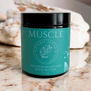 Magnesium Muscle Body Butter Organic Butters & Soothing Oils