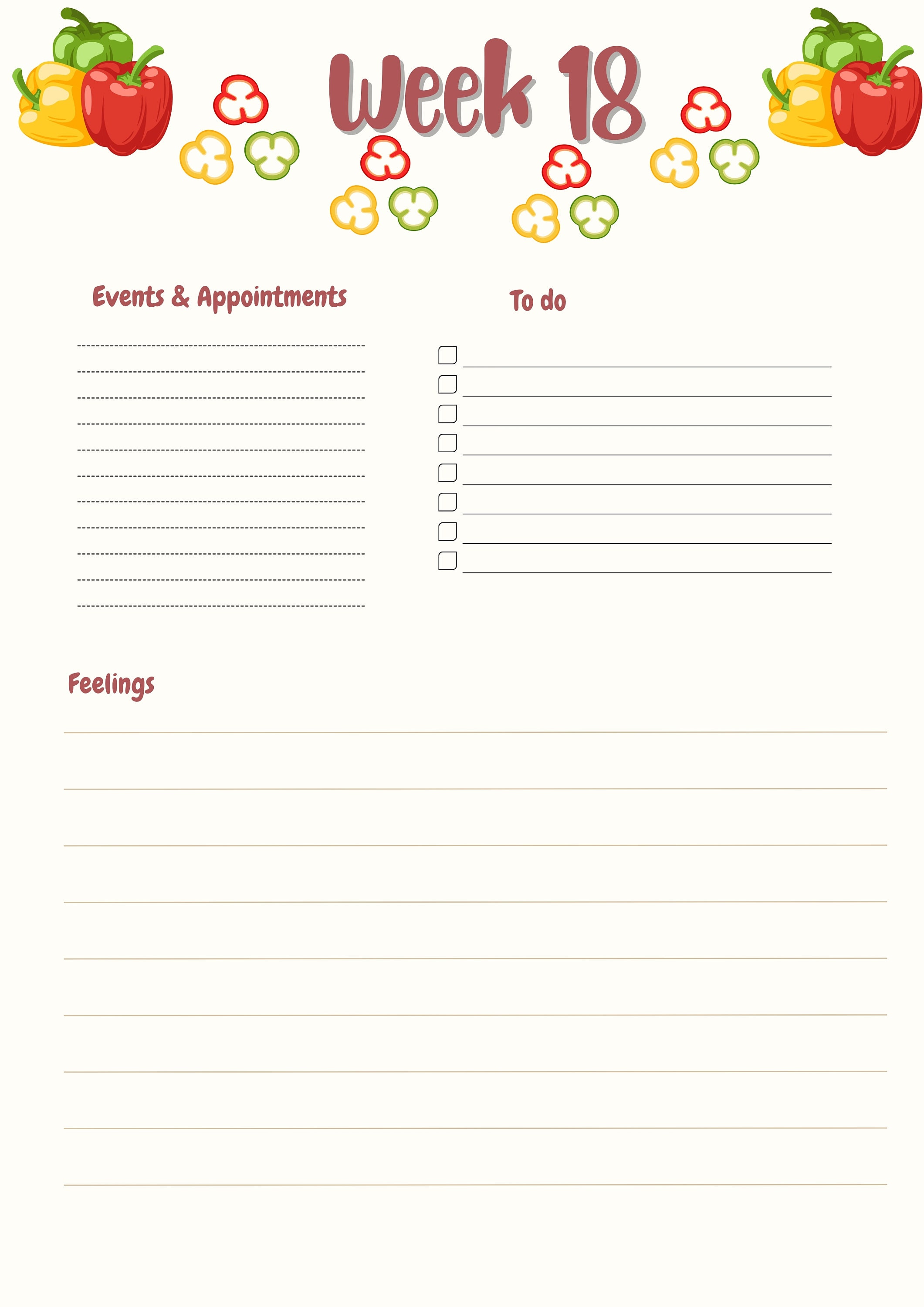 Printable Pregnancy Journey, Digital Pregnancy Journey, Week by Week ...