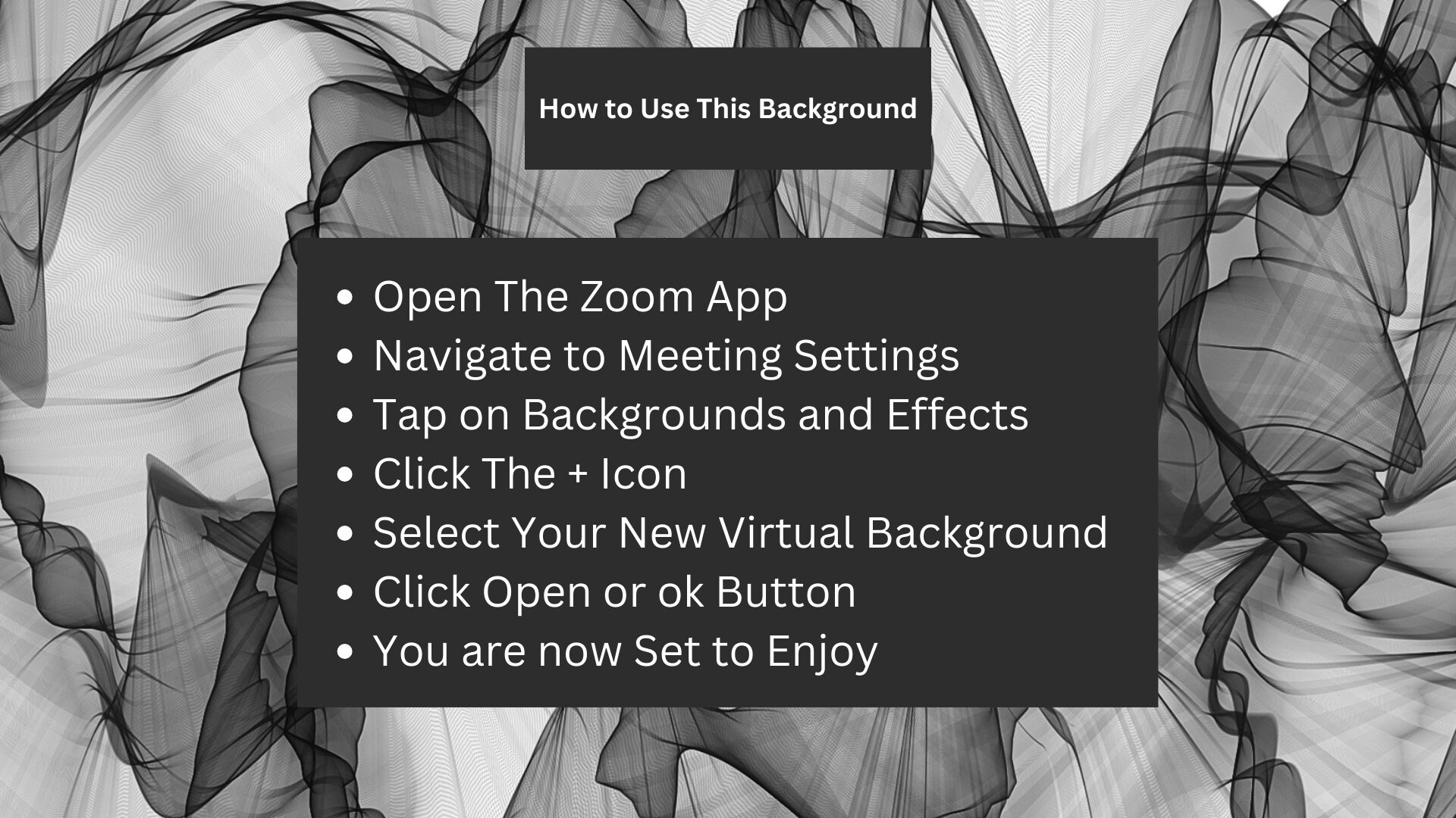 Zoom Backgrounds Office Pack for Virtual Meetings Digital Meeting