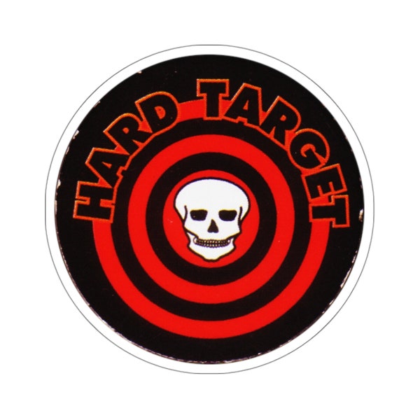 Sticker style vintage - Sticker rétro Bullseye & Skull « Hard Target »