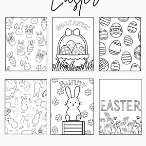 Cute Printable Easter Coloring Pages | Easter Coloring | Kids Printable Coloring Pages | Kids Easter Coloring | Instant Download