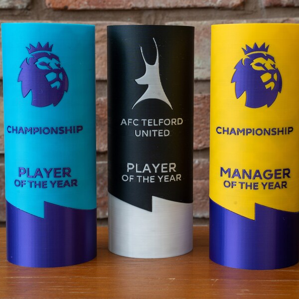 Customisation League Football Trophy - Custom for Player of the Match/Fantasy League/End of Season Awards