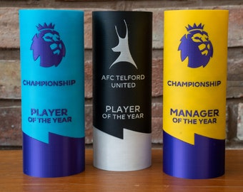 Customisation League Football Trophy - Custom for Player of the Match/Fantasy League/End of Season Awards