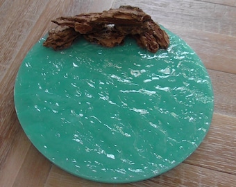 7" Handcrafted Resin Lake, Ocean for Dioramas, Seasonal Village, Railroad Layout, Fairy Garden, Home Decor #398