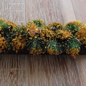 Handcrafted Mini Wood Flower Box for Seasonal Village Displays Dollhouse Fairy Gardens Diaromas