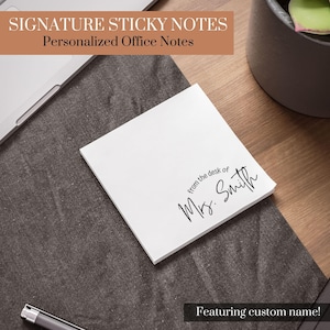 Notas Post-it® personalizadas: Bloc de notas personalizado para profesores