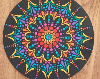 Paint Your Own No. 5 Dot Mandala Pattern  | DIY |  9" Diameter Board  | Paint Craft Supply | Laser Engraved on 3mm MDF