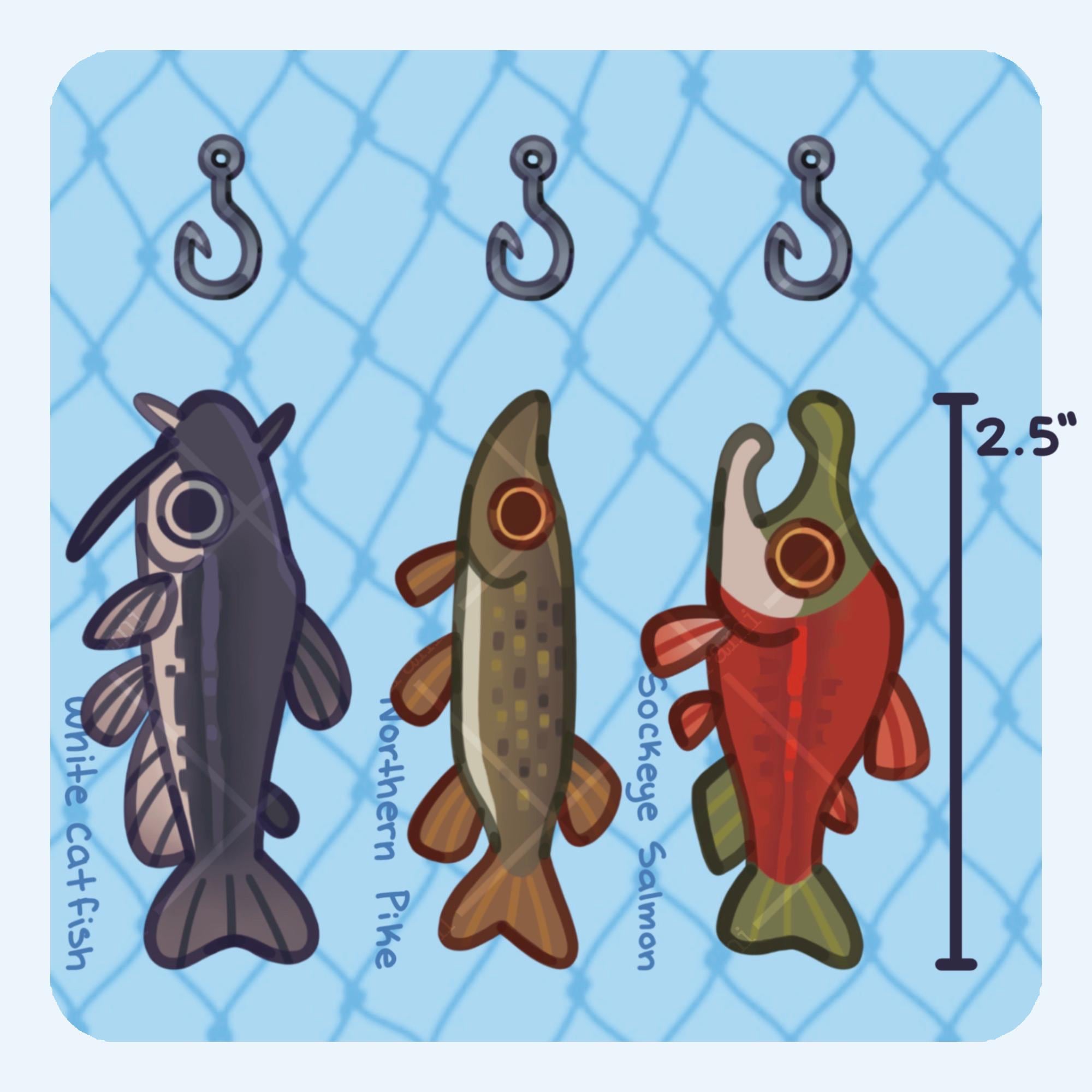 Fishing Fish Keychains - Etsy