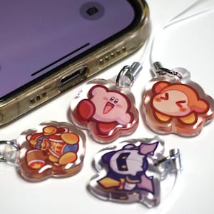 Kirby Acrylic Phone Charms